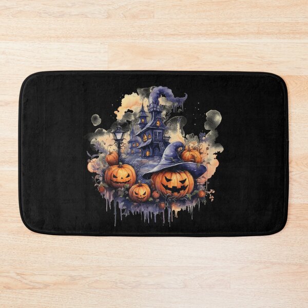 Item preview, Scary Halloween Castle Watercolor Style designed and sold by AnnaMDesign.