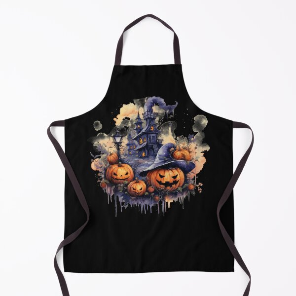 Item preview, Scary Halloween Castle Watercolor Style designed and sold by AnnaMDesign.
