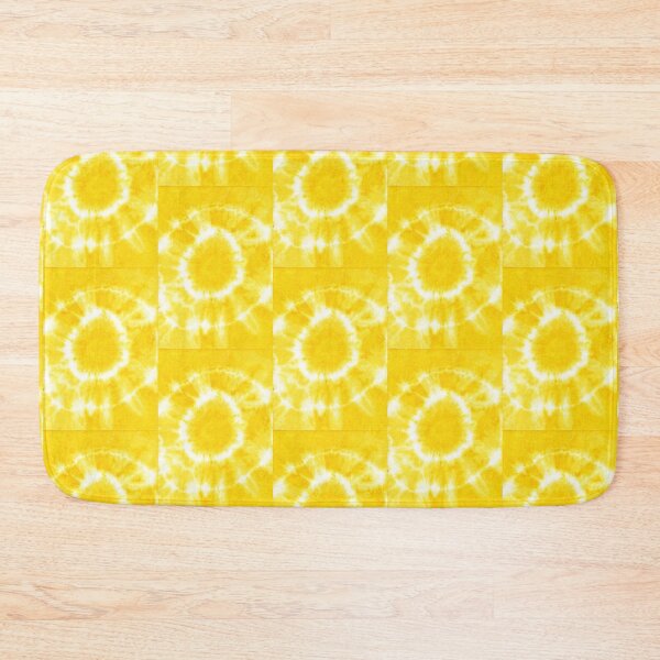 Item preview, yellow white abstract shibori pattern on fabric designed and sold by colorfulglee.