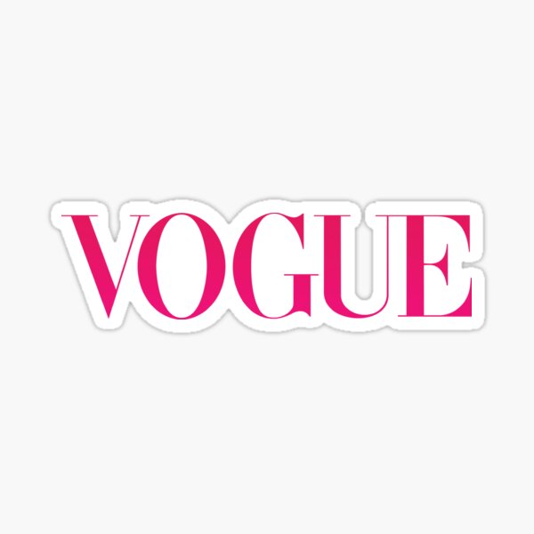 Vogue Pink Fashionable Sticker