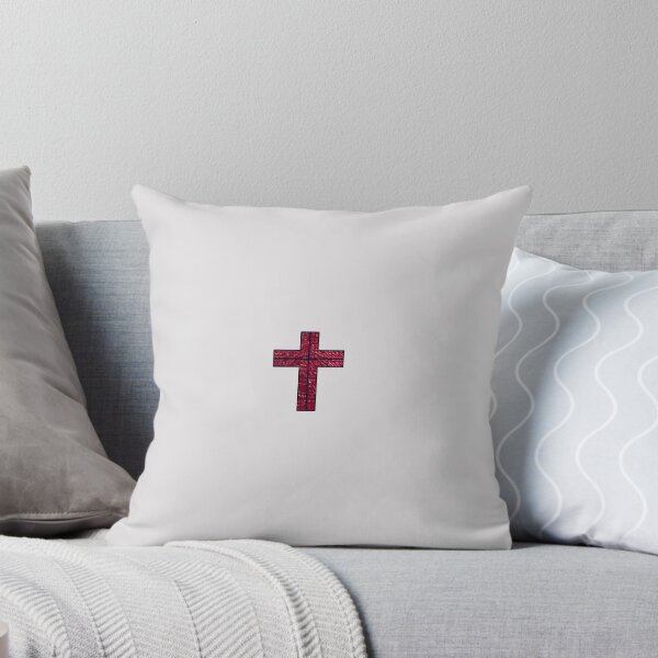 Item preview, Cross in Red with Blue Detail designed and sold by ImperialLily.