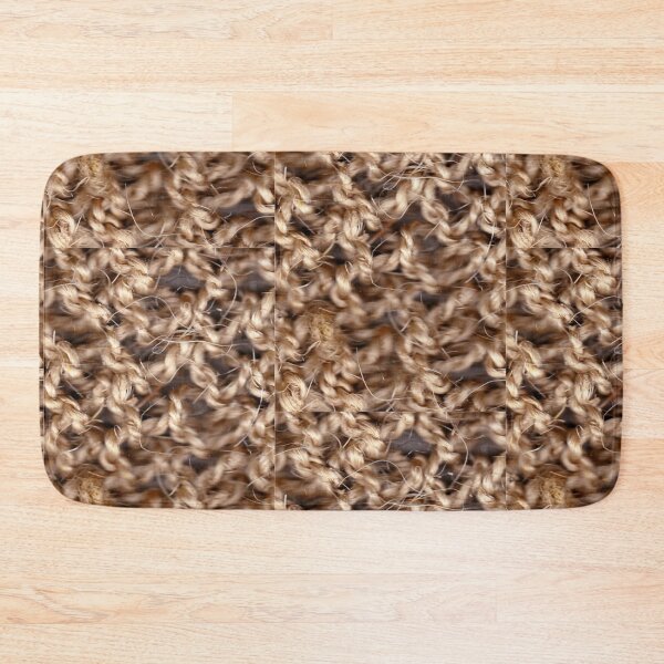 Item preview, knitted background from natural brown twine designed and sold by colorfulglee.