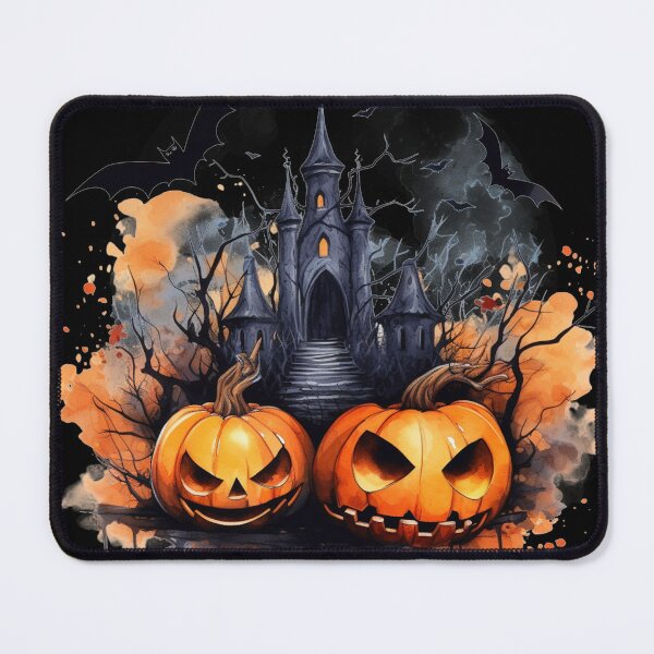 Item preview, Scary Halloween Castle Watercolor Style designed and sold by AnnaMDesign.