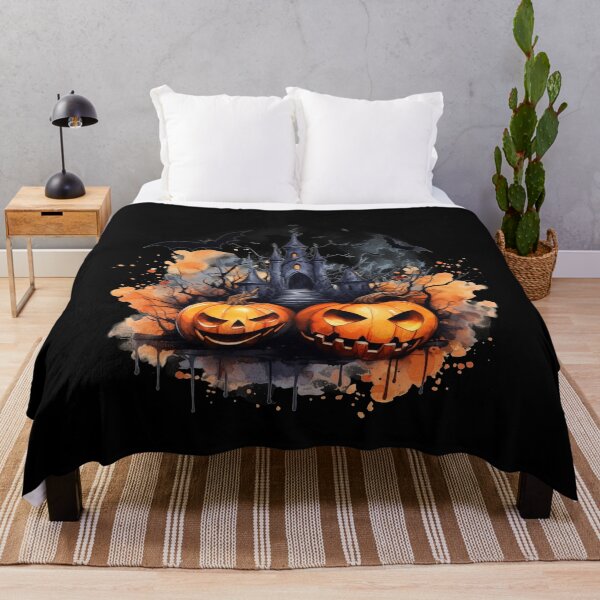 Item preview, Scary Halloween Castle Watercolor Style designed and sold by AnnaMDesign.