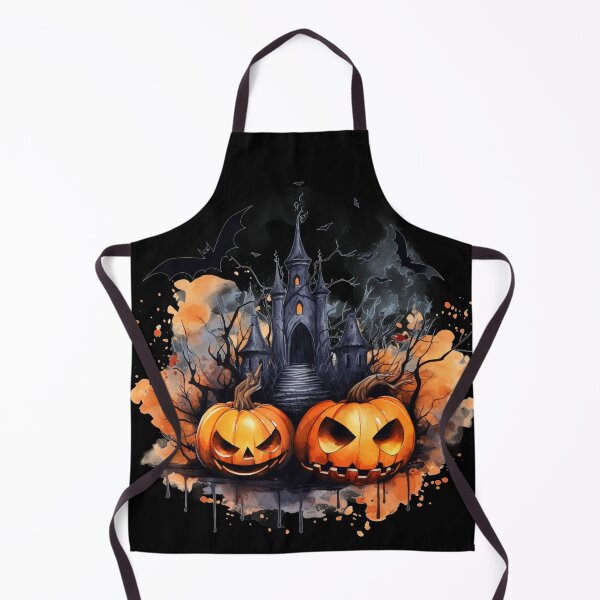 Item preview, Scary Halloween Castle Watercolor Style designed and sold by AnnaMDesign.