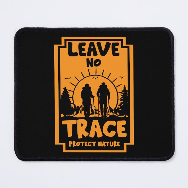 Aperçu de l'œuvre Affiche Leave No Trace - Wilderness Bushcraft - Alaskasan Nature- Parcs nationaux - Love Nature créée et vendue par happygiftideas.