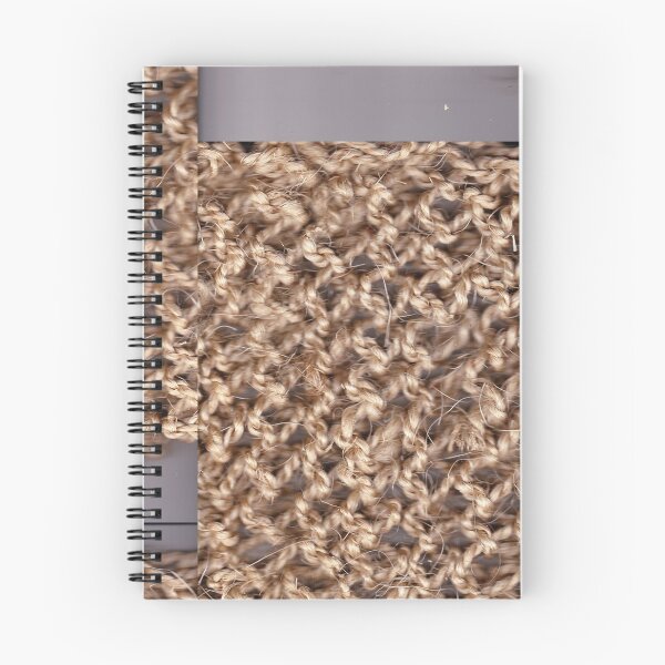 Item preview, knitted background from natural brown twine designed and sold by colorfulglee.