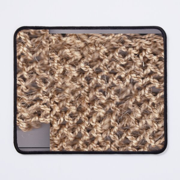 Item preview, knitted background from natural brown twine designed and sold by colorfulglee.