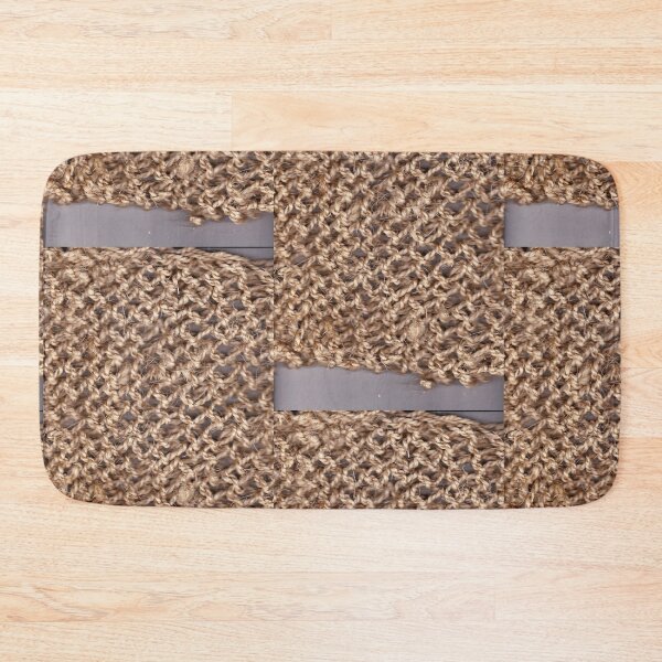 Item preview, knitted background from natural brown twine designed and sold by colorfulglee.