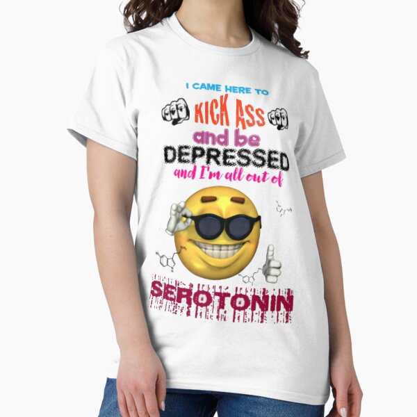 Item preview, I Came Here To Kick Ass and Be Depressed designed and sold by Foxmuldo.