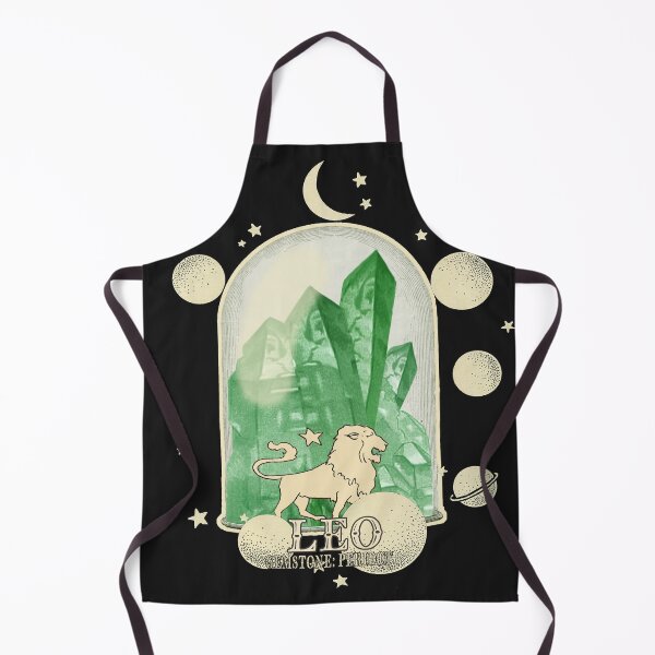 Item preview, Leo Gemstone: Peridot crystal. Astral design. Black version designed and sold by MINDTHECHERRY.