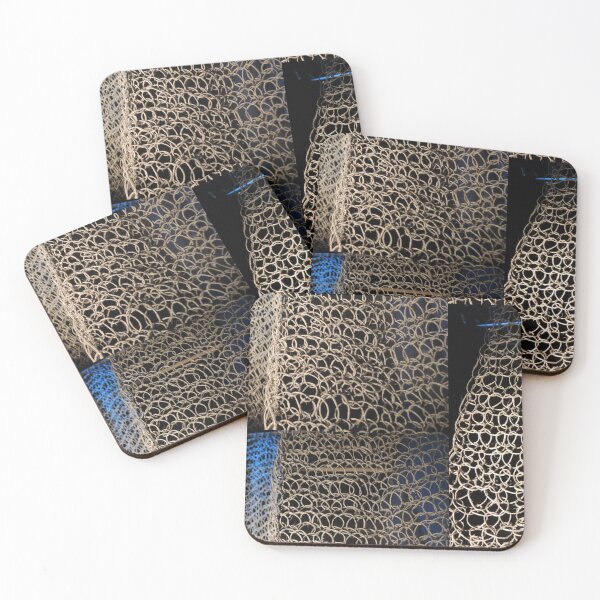 Item preview, knitted background from natural brown twine designed and sold by colorfulglee.