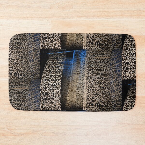Item preview, knitted background from natural brown twine designed and sold by colorfulglee.