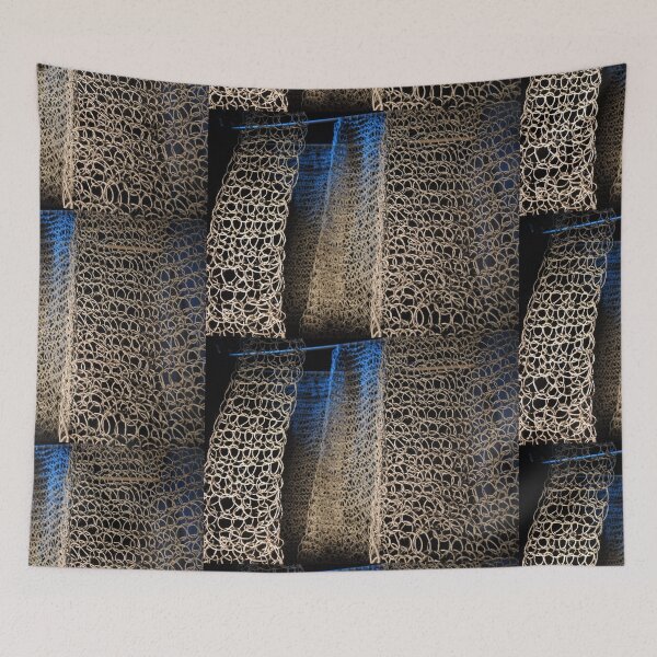 Item preview, knitted background from natural brown twine designed and sold by colorfulglee.