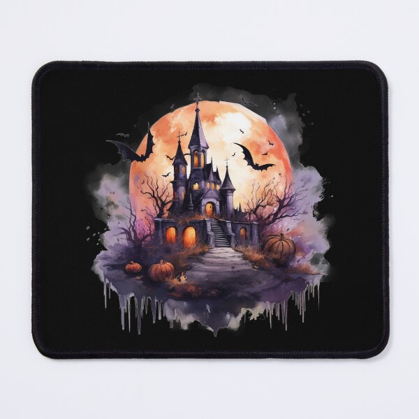 Item preview, Scary Halloween Castle Watercolor Style designed and sold by AnnaMDesign.