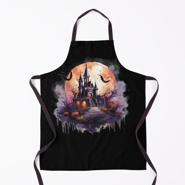 Item preview, Scary Halloween Castle Watercolor Style designed and sold by AnnaMDesign.