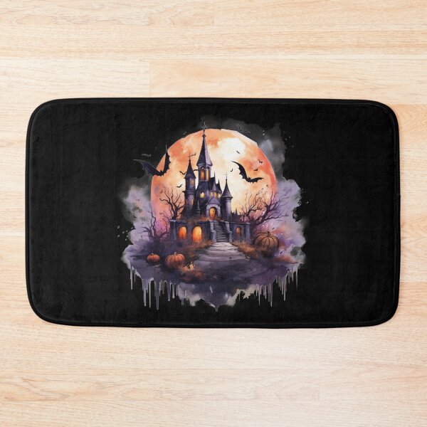 Item preview, Scary Halloween Castle Watercolor Style designed and sold by AnnaMDesign.