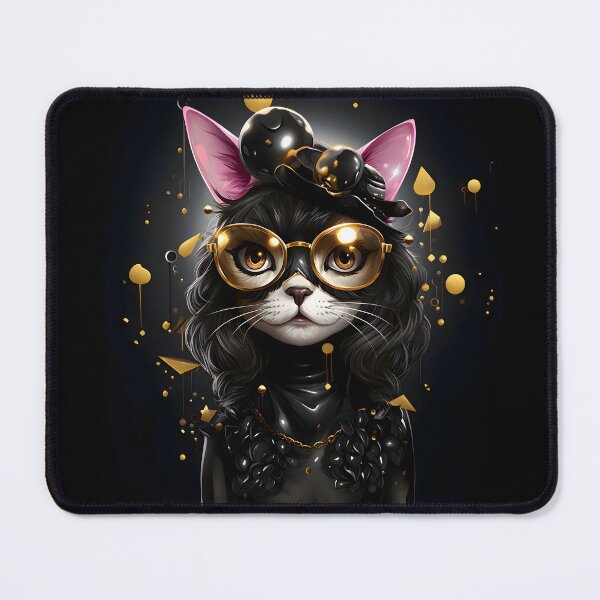 Item preview, Cat with gold sunglasses designed and sold by oilidesing.
