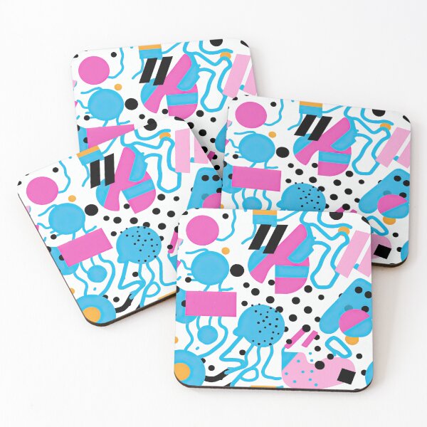 Item preview, Funky 80s and 90s Nostalgia Pop Pattern designed and sold by AeonAcademy.