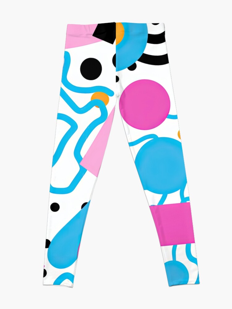 Funky 80s and 90s Nostalgia Pop Pattern Leggings for Sale by AeonAcademy