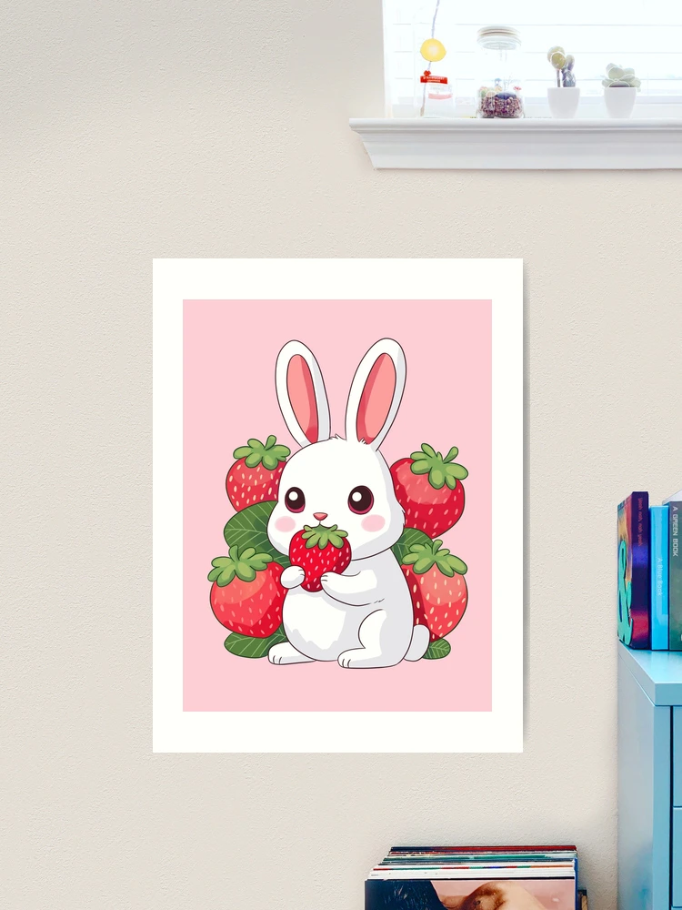 絵画 strawberry & cutie rabbit gbrf,10x10,f,540x540-pad,