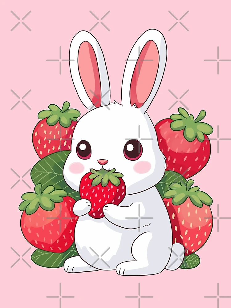 Cute strawberry bunny - Strawbunny