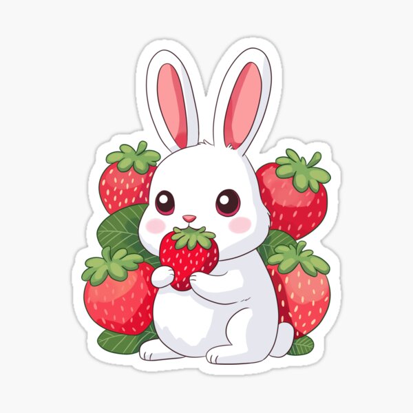 Cute strawberry bunny - Strawbunny