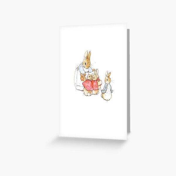 Peter Rabbit Adventures: Mother Says Goodbye and Sends Them Outside Greeting Card