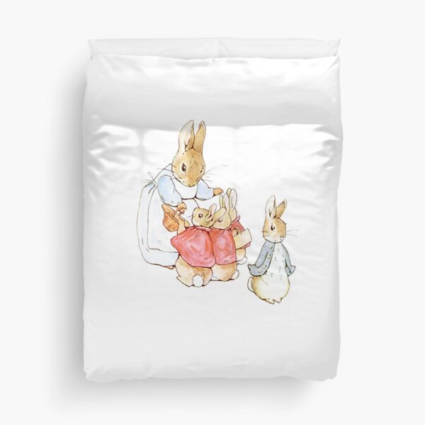 Peter Rabbit Adventures: Mother Says Goodbye and Sends Them Outside Duvet Cover