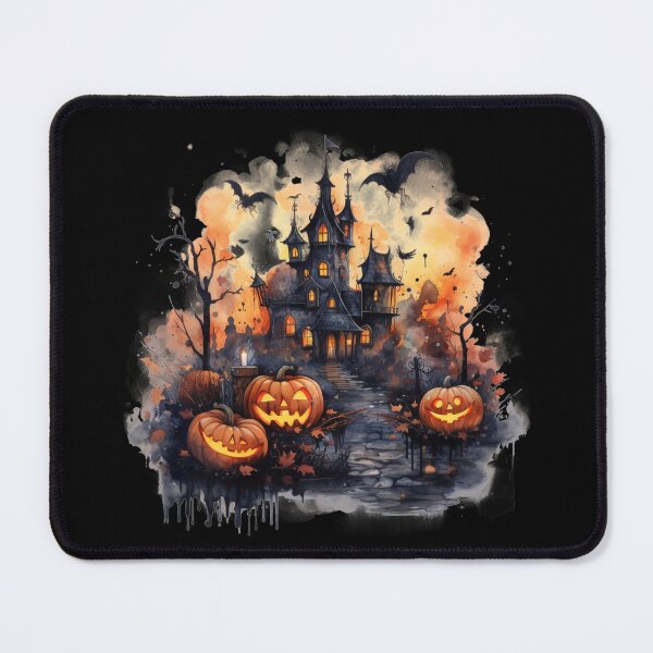 Item preview, Scary Halloween Castle Watercolor Style designed and sold by AnnaMDesign.