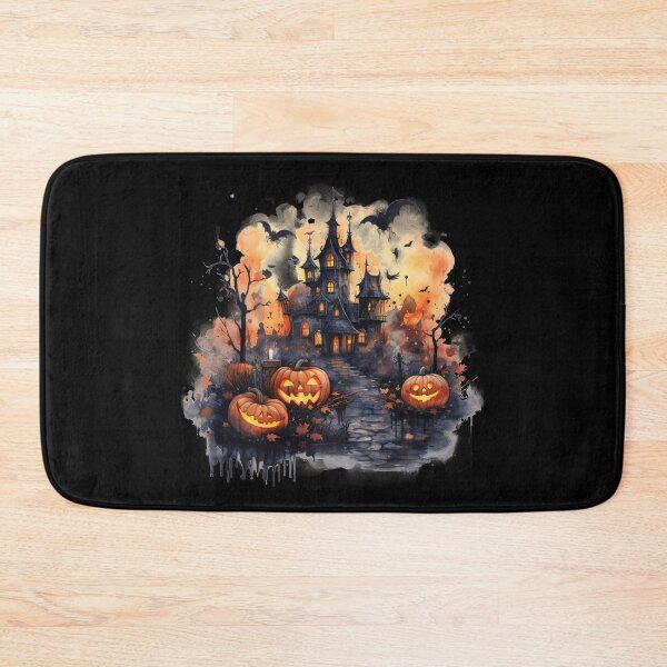 Item preview, Scary Halloween Castle Watercolor Style designed and sold by AnnaMDesign.