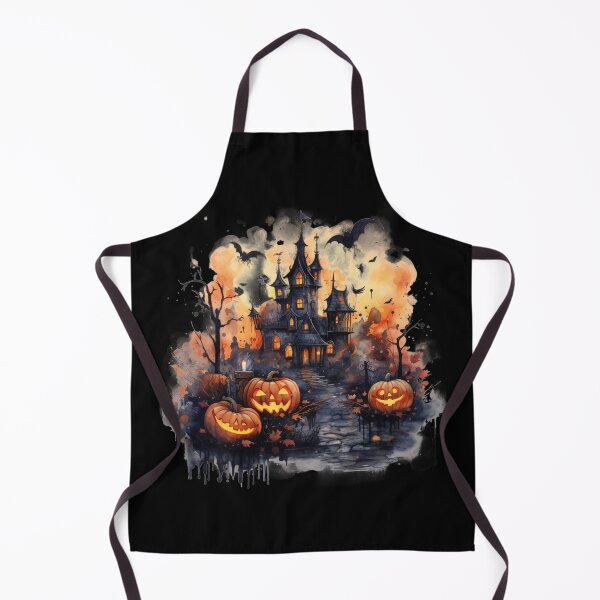 Item preview, Scary Halloween Castle Watercolor Style designed and sold by AnnaMDesign.