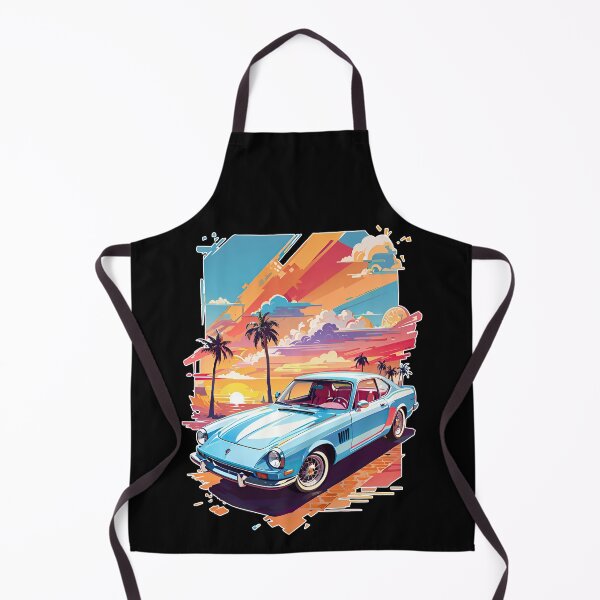 Item preview, Classic Retro Blue Sport Car and Vintage Colored Background designed and sold by iladyclothing.
