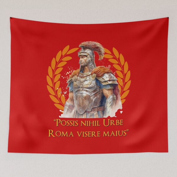 Item preview, Roman Legionary Ode to Rome Quote designed and sold by AgeOfHeroes.