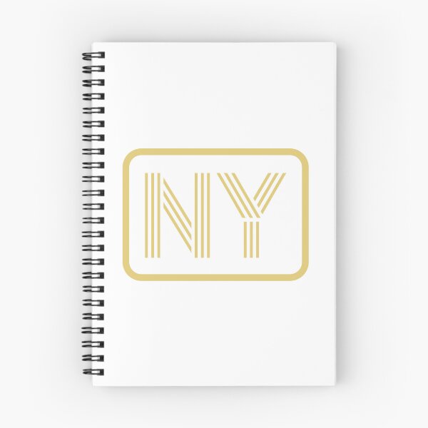 Aperçu de l'œuvre NY Initiales Lettres géométriques dorées créée et vendue par Jeallan Designs.