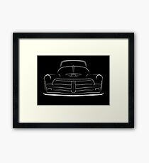 1954 3100 Pickup - white stencil, front Framed Print