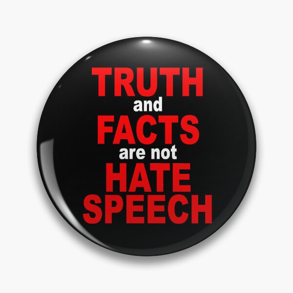 Item preview, Truth and facts are not hate speech designed and sold by BigTime.