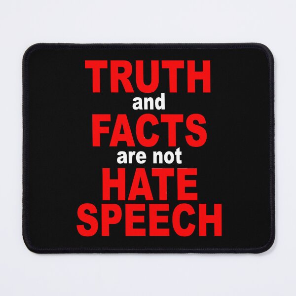 Item preview, Truth and facts are not hate speech designed and sold by BigTime.