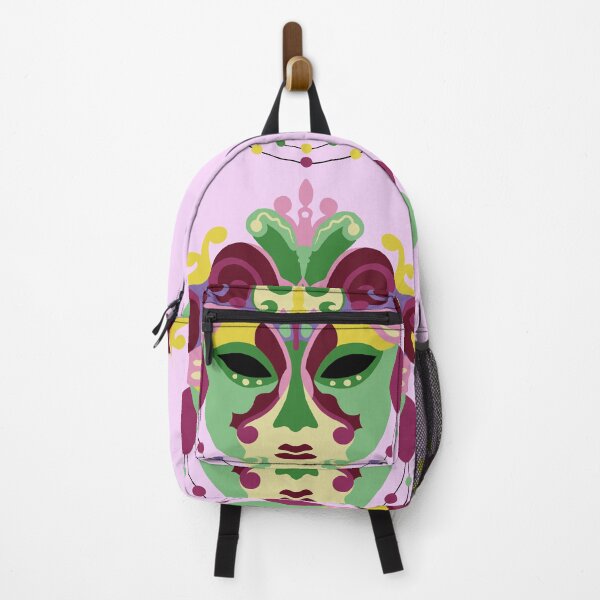 Item preview, Mardi Gras mask in typical colors of festival to celebrate carnival in style designed and sold by Lilly-Rune.