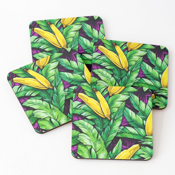 Item preview, Banana leaves Pattern designed and sold by SeamCraft.