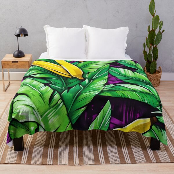 Item preview, Banana leaves Pattern designed and sold by SeamCraft.