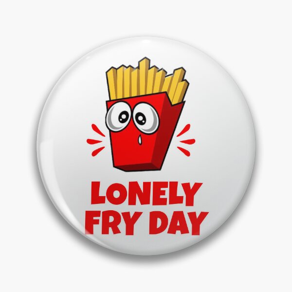 Item preview, Lonely Fry Day - Cute, Sad Fries Cartoon Print designed and sold by kcaandwu.