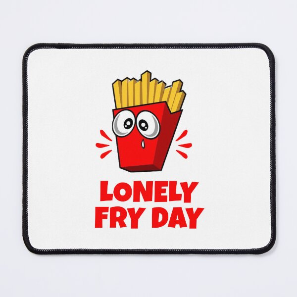 Item preview, Lonely Fry Day - Cute, Sad Fries Cartoon Print designed and sold by kcaandwu.