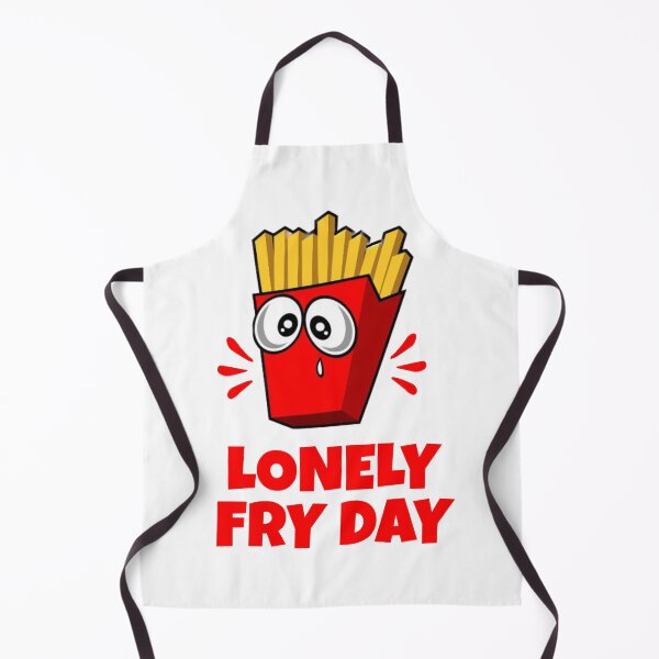 Item preview, Lonely Fry Day - Cute, Sad Fries Cartoon Print designed and sold by kcaandwu.