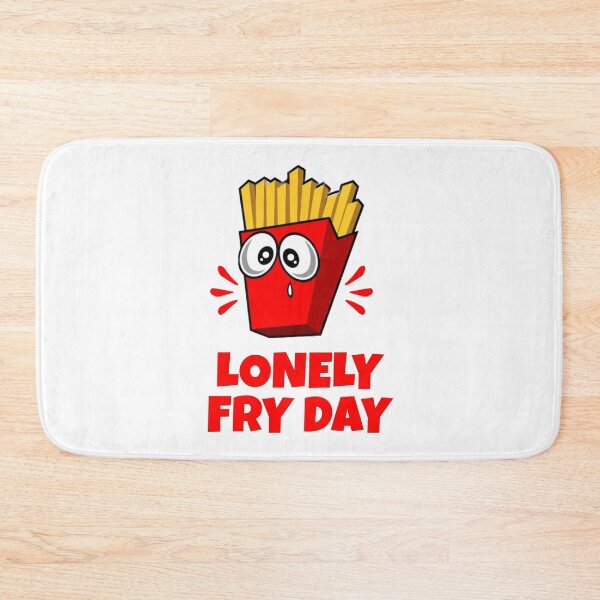 Item preview, Lonely Fry Day - Cute, Sad Fries Cartoon Print designed and sold by kcaandwu.