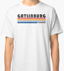 Camiseta clásica Gatlinburg, Tennessee camiseta retro años ochenta