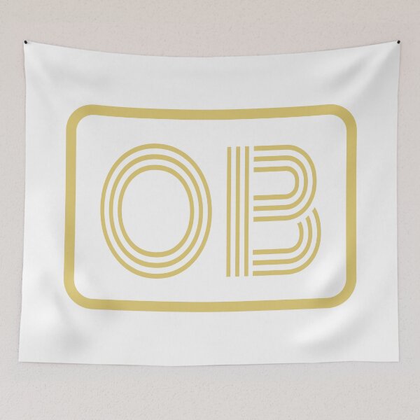 Item preview, OB Initials Gold Geometric Letters designed and sold by Jeallan Designs.