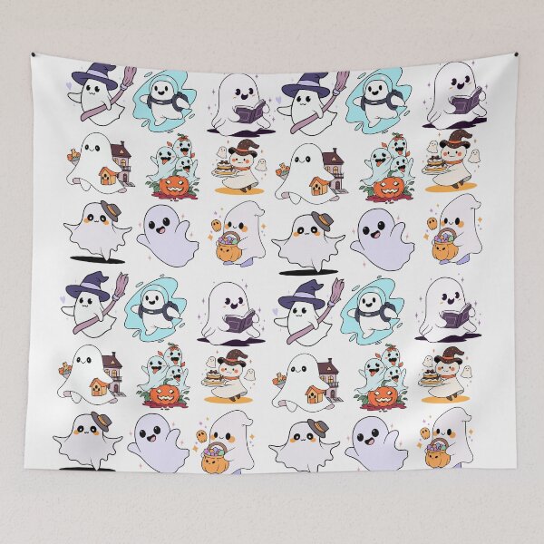Item preview, Cute ghosts pattern designed and sold by Growthmind7.