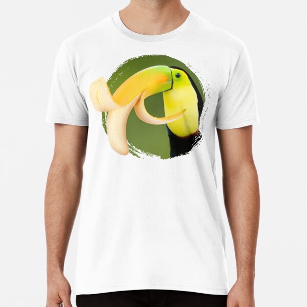 Toucana funny surreal toucan with banana beak Premium T-Shirt