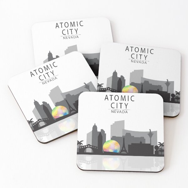 Item preview, atomic city skyline designed and sold by clad63.